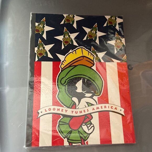 Looney Tunes America Marvin The Martian Note Book Vintage 1995 Warner Brothers - Picture 1 of 4